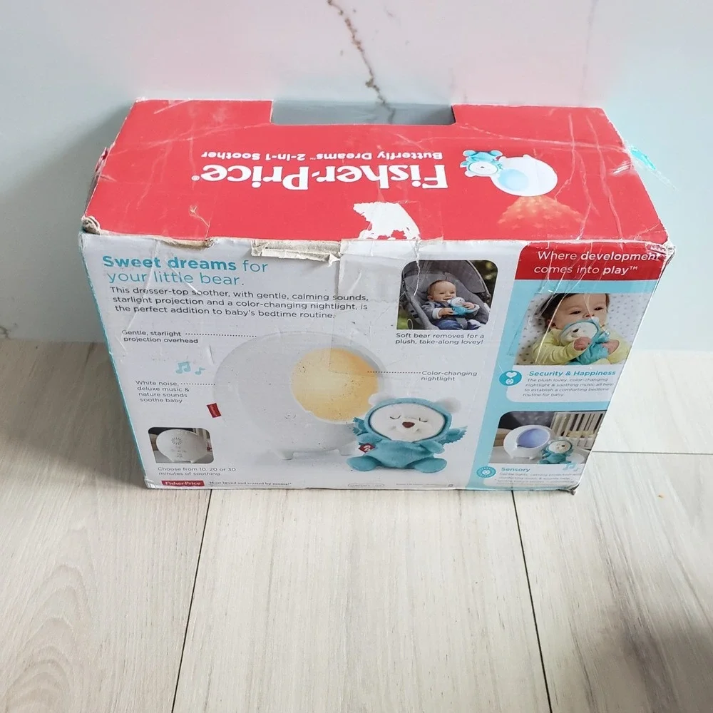 Fisher Price Baby Soother Butterfly Dreams Sound Machine‎ Starlight Projection